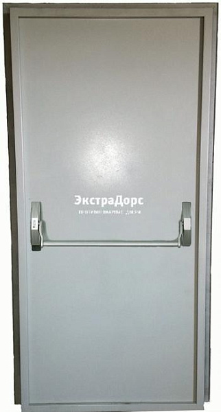 Входная противопожарная дверь металлическая утепленная металлическая глухая белая с антипаникой в Егорьевске  купить