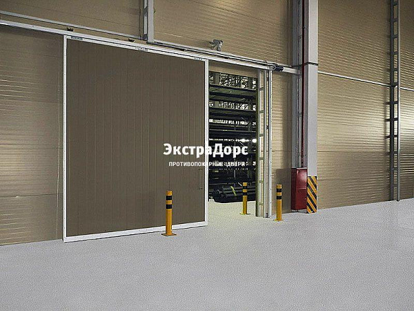 Противопожарные автоматические ворота коричневые в Егорьевске  купить