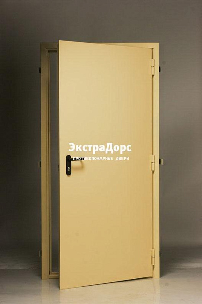 Дверь глухая противопожарная EI 30 ДМП желтая в Егорьевске  купить