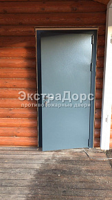 Противопожарная дверь без порога с порошковым напылением