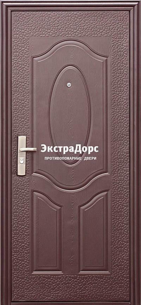 Дверь противопожарная утепленная металлическая глухая EI 30 с ламинатом в Егорьевске  купить